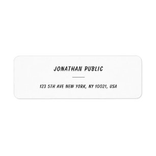 Étiquette Élégante écriture manuscrite Nom Gras Texte Modèle