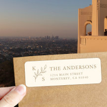 Élégante verdure Floral Mariage Logo Monogramme