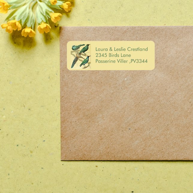 Étiquette Éleveurs vintages et mynas (Créateur téléchargé)