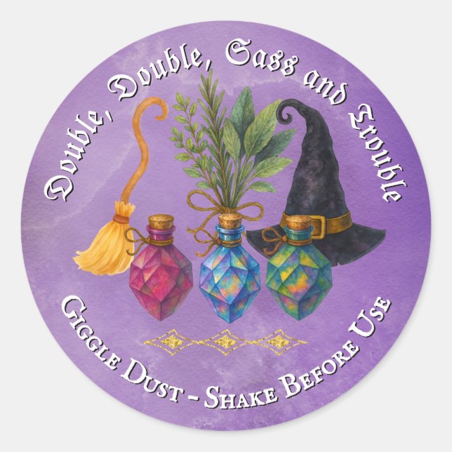 Étiquette Elixir enchanté - Parti Halloween (Devant)