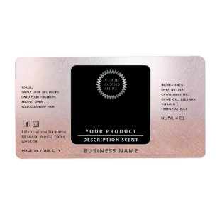 Étiquette Emballage de logo professionnel autour du produit 