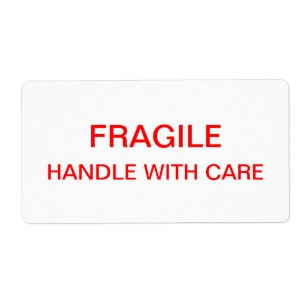 Étiquette Emballage et déplacement fragiles