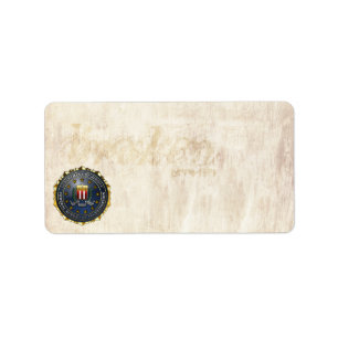 Étiquette Emblème du FBI