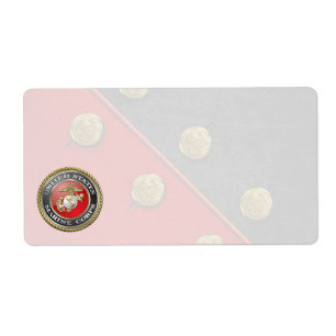 Étiquette Emblème d'usmc et uniforme [3D]