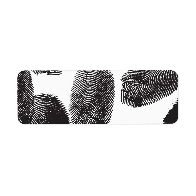 Étiquette Empreintes digitales (Devant)