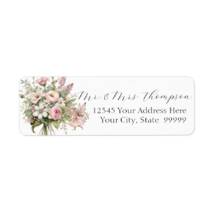 Étiquette Enchanted Fairy Bee Fleur sauvage Floral Babal Adr