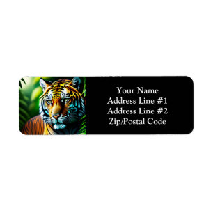 Étiquette Enchanter Le Tigre De La Jungle - Fierce Et Gratui