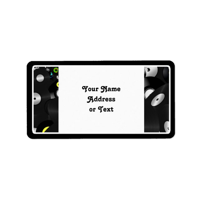 Étiquette Enregistrement LP Vinyl Look (Devant)
