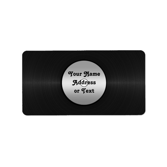 Étiquette Enregistrement LP Vinyl Look (Devant)