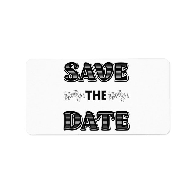 Étiquette Enregistrer la date (Devant)