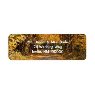 Étiquette Enveloppes d'invitations Mariages de automne rusti