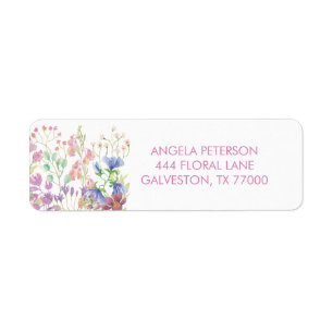 Étiquette Envoi floral de Fête de la mariée de champ