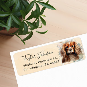 Étiquette Épagneul Cavalier King Charles Adresse de Retour