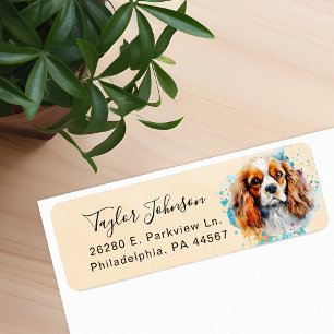 Étiquette Épagneul Cavalier King Charles Adresse de Retour