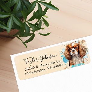 Étiquette Épagneul Cavalier King Charles Adresse de Retour