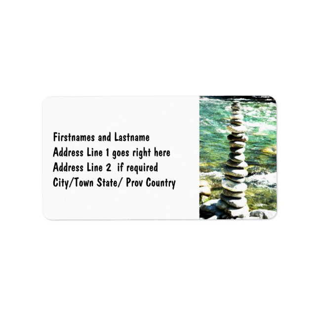 Étiquette Équilibre. (Devant)