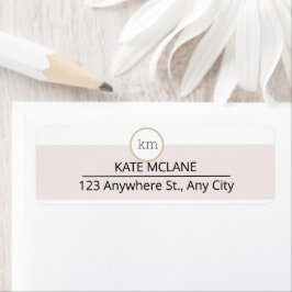 Étiquette esthétique rose entreprise professionnelle