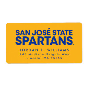 Étiquette État Spartans Wordmark de San Jose