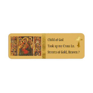Étiquette Ethiopie l Orthodoxe l Theotokos l Personnaliser,