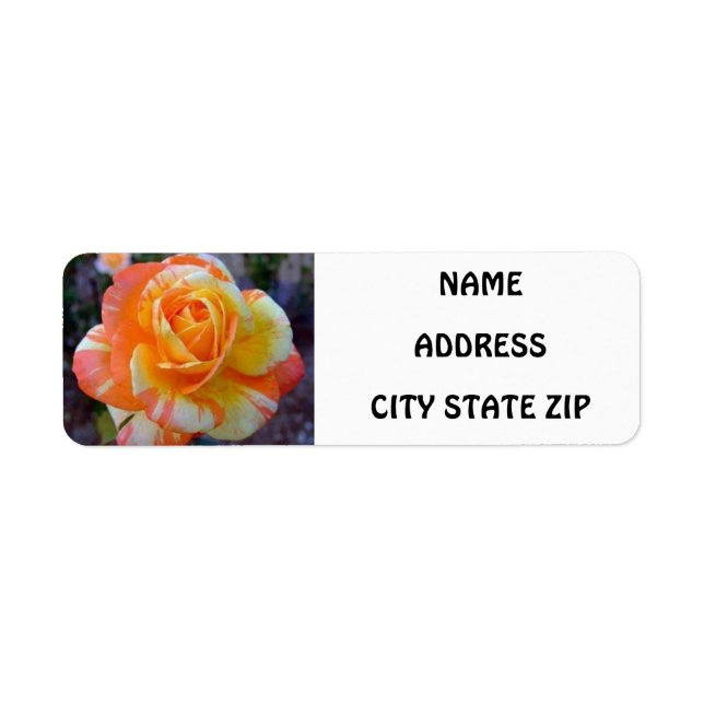 ÉTIQUETTE **ÉTIQUETTE DE ADRESSE ROSE LOVER** (Devant)