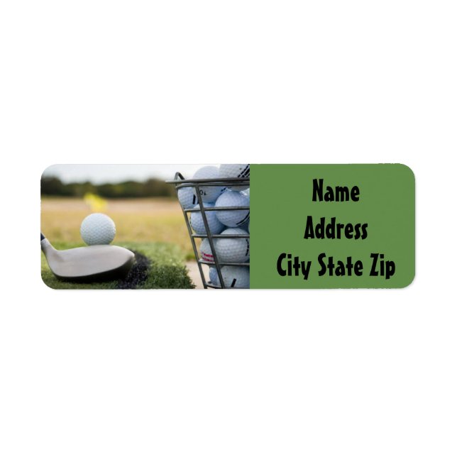 ÉTIQUETTE **ÉTIQUETTES DE ADRESSE DE GOLFER FAVORITE** (Devant)