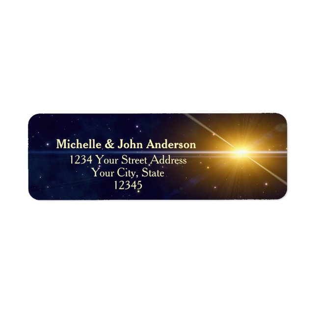 Étiquette Étoile de Noël (Devant)