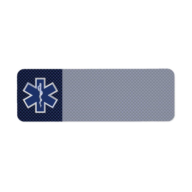 Étiquette Étoile de vie Services Médicales d'urgence paraméd (Devant)