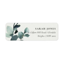 ÉTIQUETTE EUCALYPTUS GREEN GOLD FOLIAGE ADRESSE DE COULEUR D