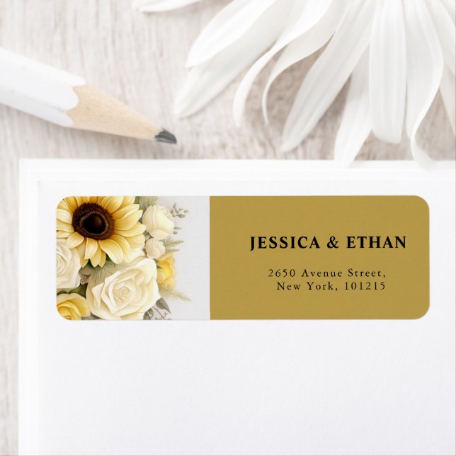 Étiquette Eucalyptus moderne sauvage Mariage botanique (En situation)