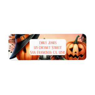 Étiquette Eve enchantée - Halloween festive