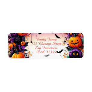 Étiquette Eve enchantée - Halloween festive