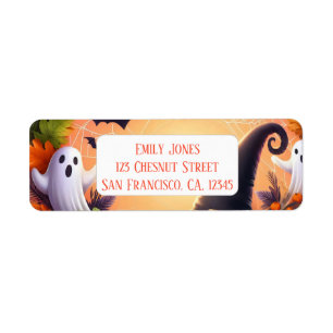Étiquette Eve Enchantée - Plaques de papier d'Halloween Fest