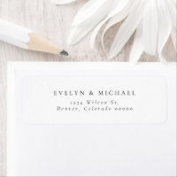 EVELYN Simple Minimaliste Serif Police Adresse de