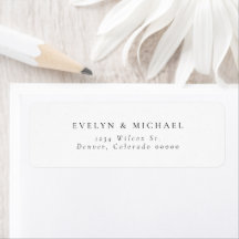 EVELYN Simple Minimaliste Serif Police Adresse de 