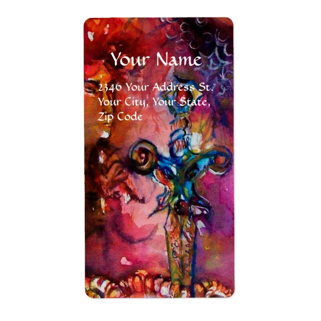 ÉTIQUETTE EXCALIBUR (Devant)