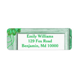 Étiquette Excellent floral vert