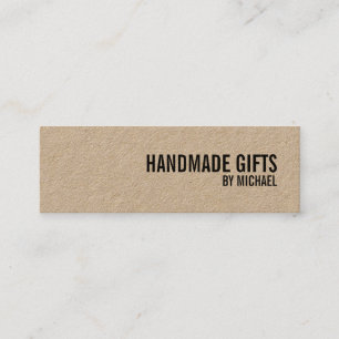 Étiquette faite main de cadeaux de papier