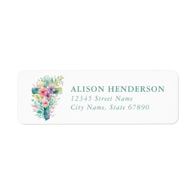 Étiquette Faith & Inspirational Return Address Labels (Devant)