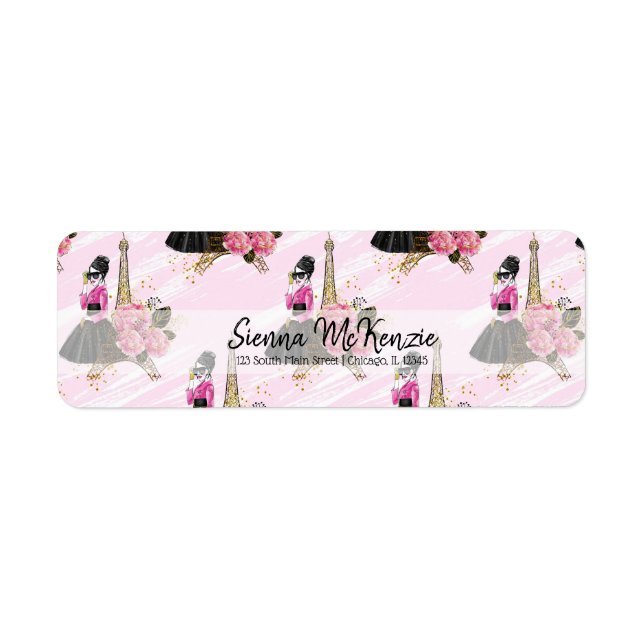 Étiquette Fashion girly (Devant)