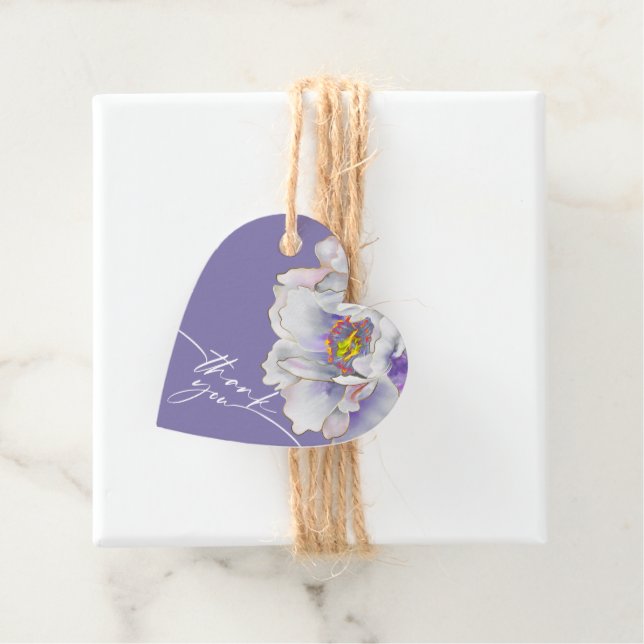 ÉTIQUETTE FAVEUR Fleurale Exotique Violette (En situation)
