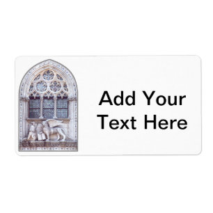 Étiquette Fenêtre en verre de Lion ailé San Marco
