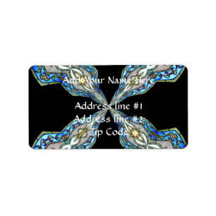 Étiquette Fenêtre en verre tendu Kaleidoscope 16
