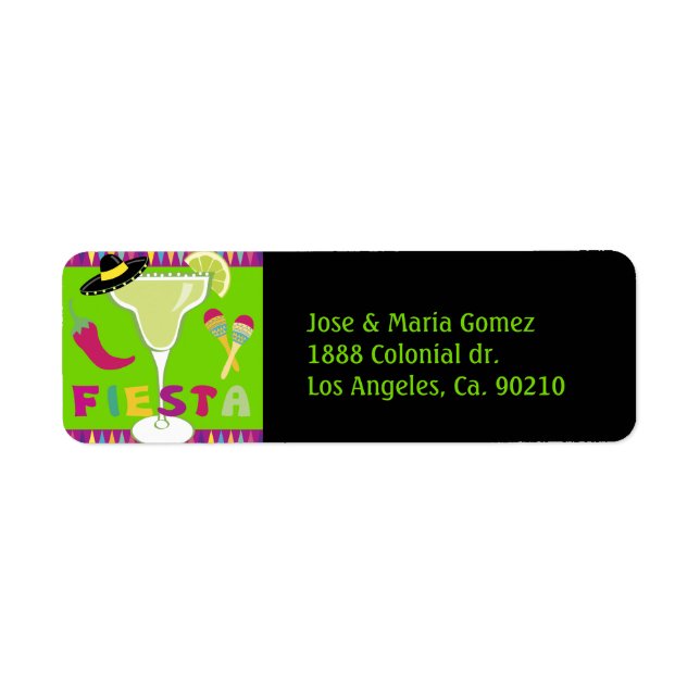 Étiquette Fête (Devant)