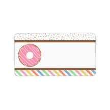 Fête d'anniversaire de Donut rose