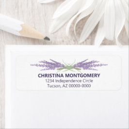 Étiquette Fête des mariées Lavender Flower Herb Unités perso