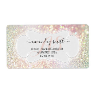 Étiquette Fête des mariées RSVP de mariage personnalisé Holo