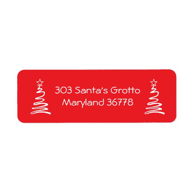 Étiquette Fêtes de Noël magiques (Devant)