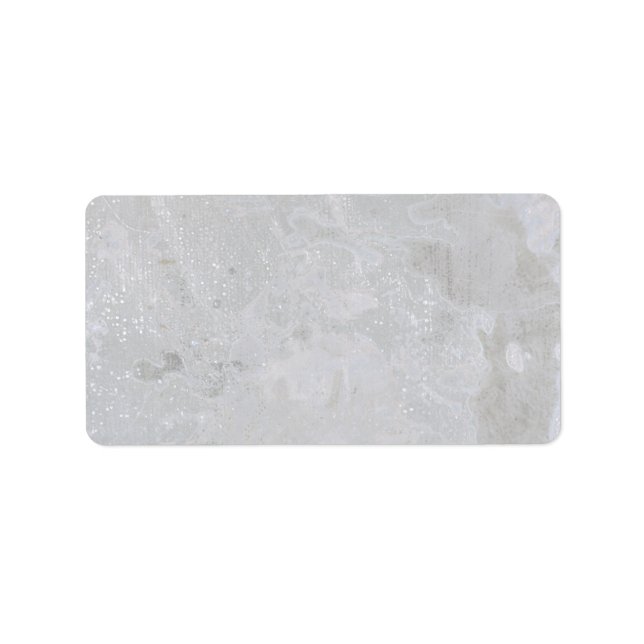 Étiquette Feuille d'argent oxydée colorée (Devant)