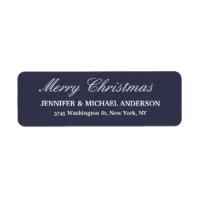 Feuille de famille du message de Noël Joyeux bleu