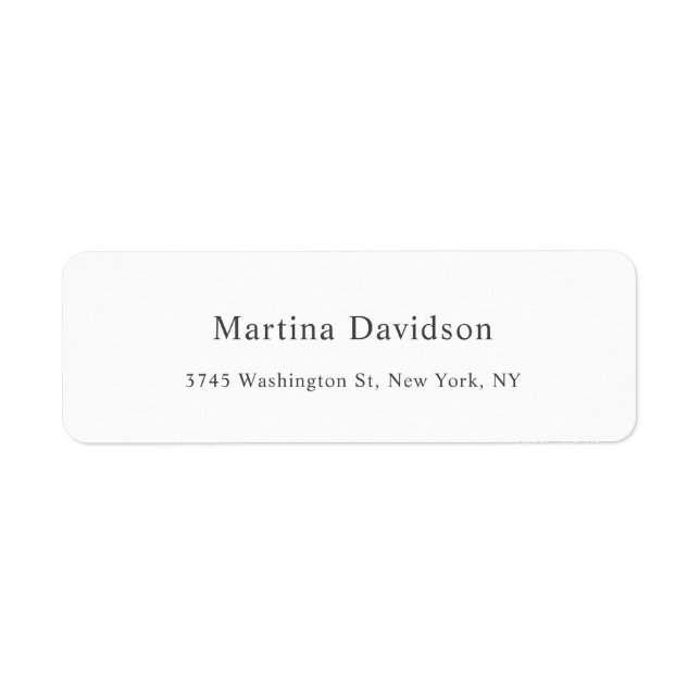 Étiquette Fiches classiques créatives originales de (Devant)